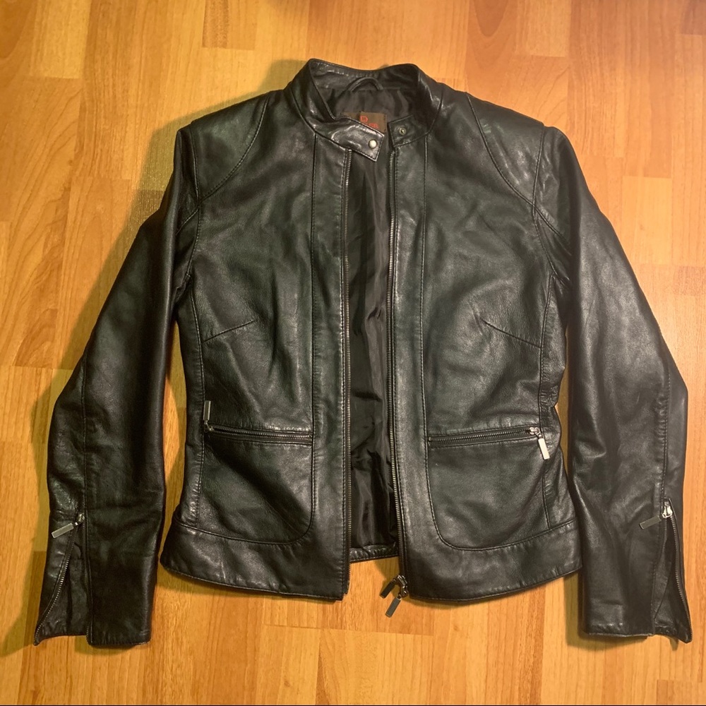 Fitted Danier Leather Moto Jacket